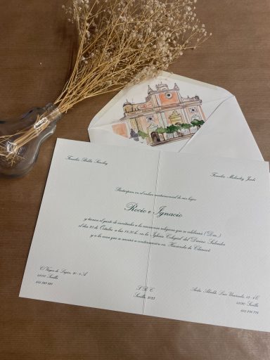 Invitación Completa A4 sobre Forrado